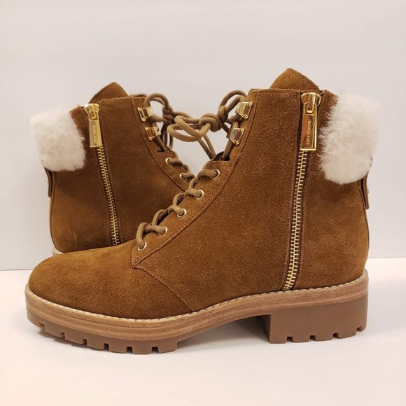 Michael Kors Booties Rosario Amber Shearling Suede - Picture 1 of 8